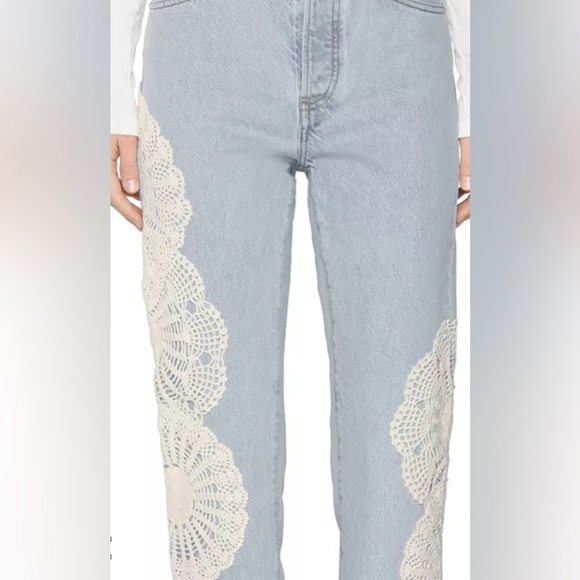 Crochet Vertical Crop Jean - Picture 3 of 5